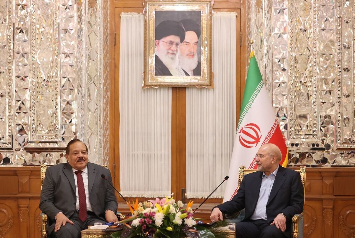 قالیباف: ایران بر استقرار ثبات در سودان تأکید دارد  احمدالشریف: از حمایت‌های ایران از ثبات در سودان قدردانی می‌کنیم