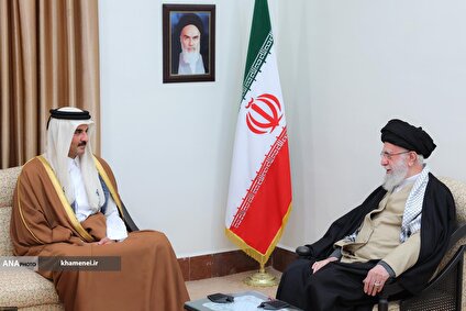 دیدار امیر قطر با رهبر معظم انقلاب اسلامی