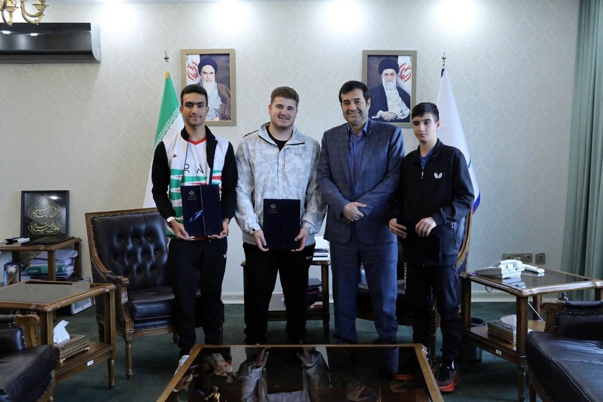 دیدار 3 استعداد ورزشی با دنیامالی و وعده وزیر برای برآوردن مطالبات آنها