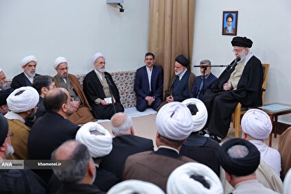دیدار دست‌اندرکاران برگزاری همایش بین‌المللی تفسیر تسنیم با رهبر معظم انقلاب