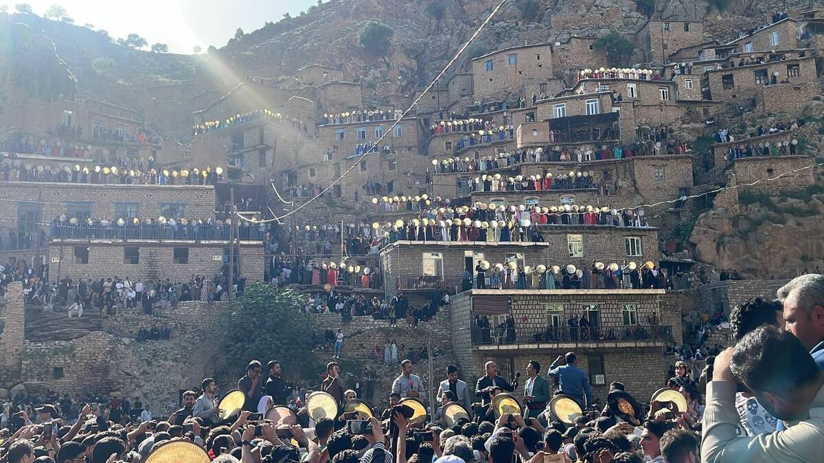 رنگین‌کمانی از دَف‌نوازان ایرانی در کردستان  میراثی که به‌زودی ثبت جهانی می‌شود+ فیلم