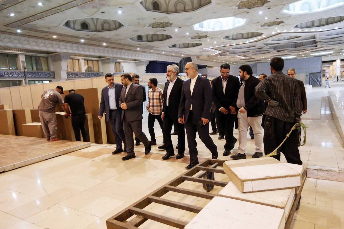 بازدید وزیر فرهنگ از مراحل آماده سازی نمایشگاه کتاب تهران