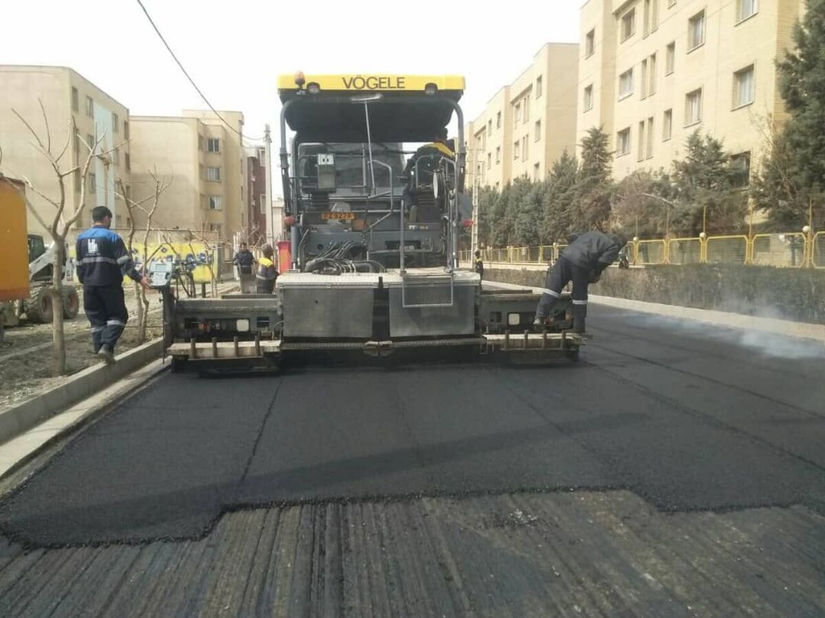 انجام ۱۰۱ هزار تن آسفالتریزی در منطقه ۱۵ در سال گذشته