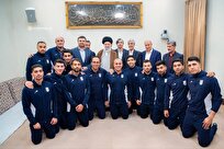 اعضای تیم ملی فوتسال ایران با رهبر انقلاب دیدار کردند