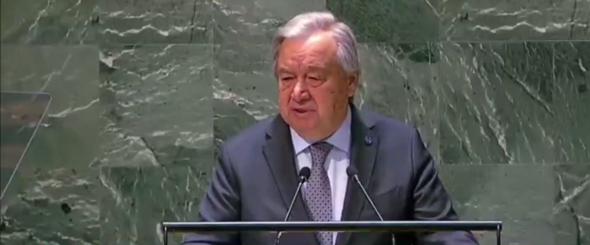 ابراز همدردی گوترش با ملت ایران در مجمع عمومی سازمان ملل متحد+ فیلم