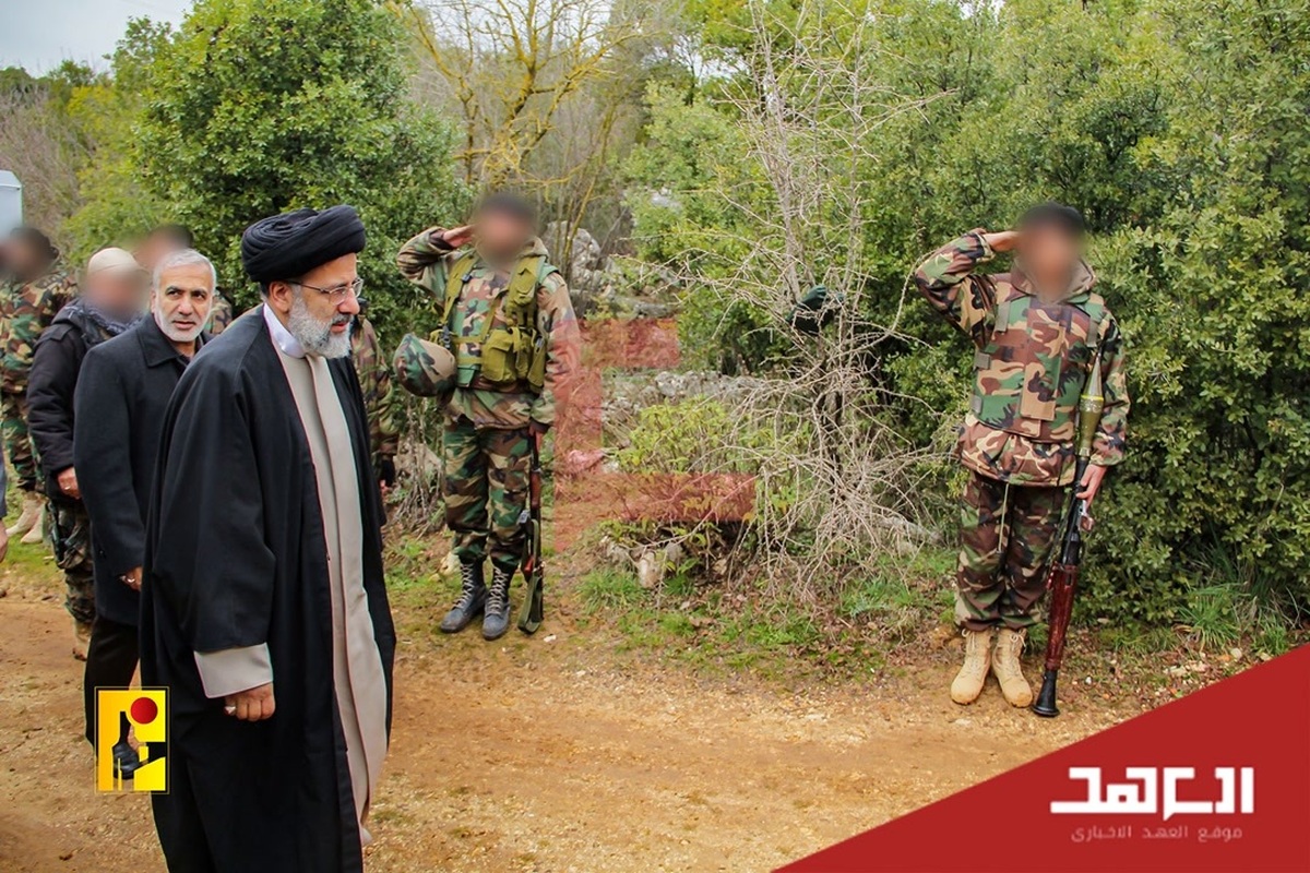 تصاویر دیده نشده از بازدید آیتالله رئیسی از یک پایگاه حزبالله لبنان