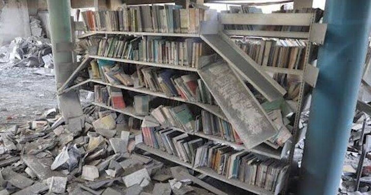 اشغالگران صهیونیست کتابخانه دانشگاه الاقصی را آتش زدند