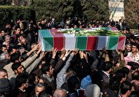 پیکر شهید «ابراهیم مرمزی» وارد خوزستان شد