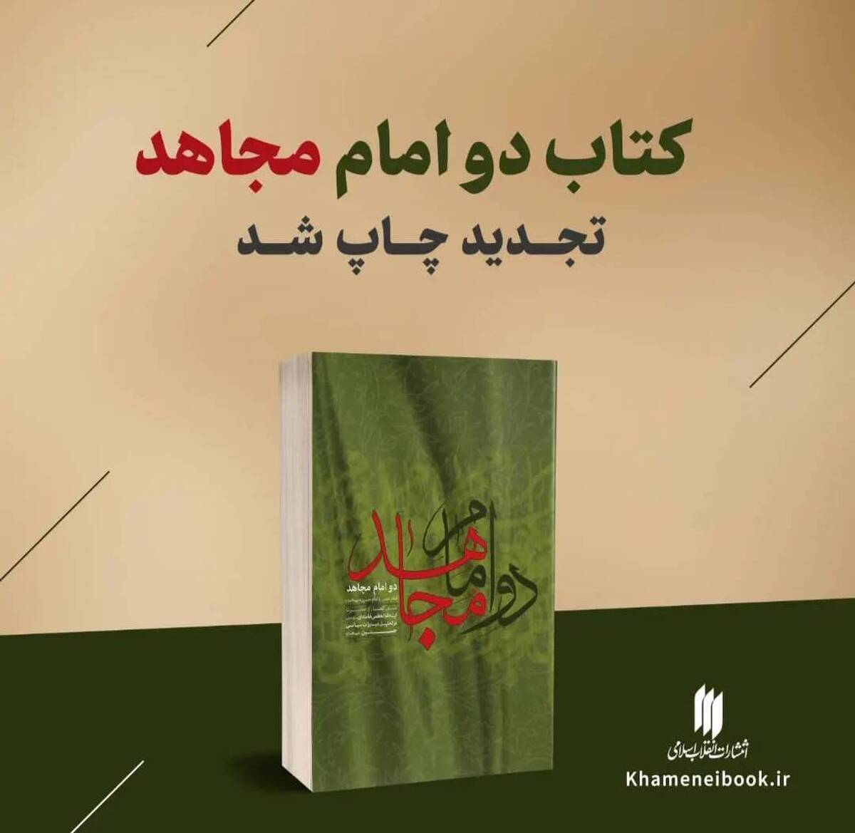 «دو امام مجاهد»؛ شامل شش گفتار از حضرت آیتالله خامنهای دوباره چاپ شد