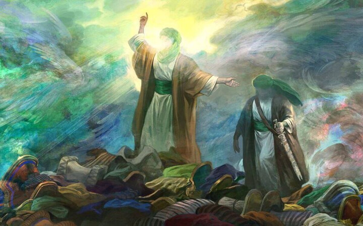 نقاشی «حسن روحالامین» برای عید غدیر خم