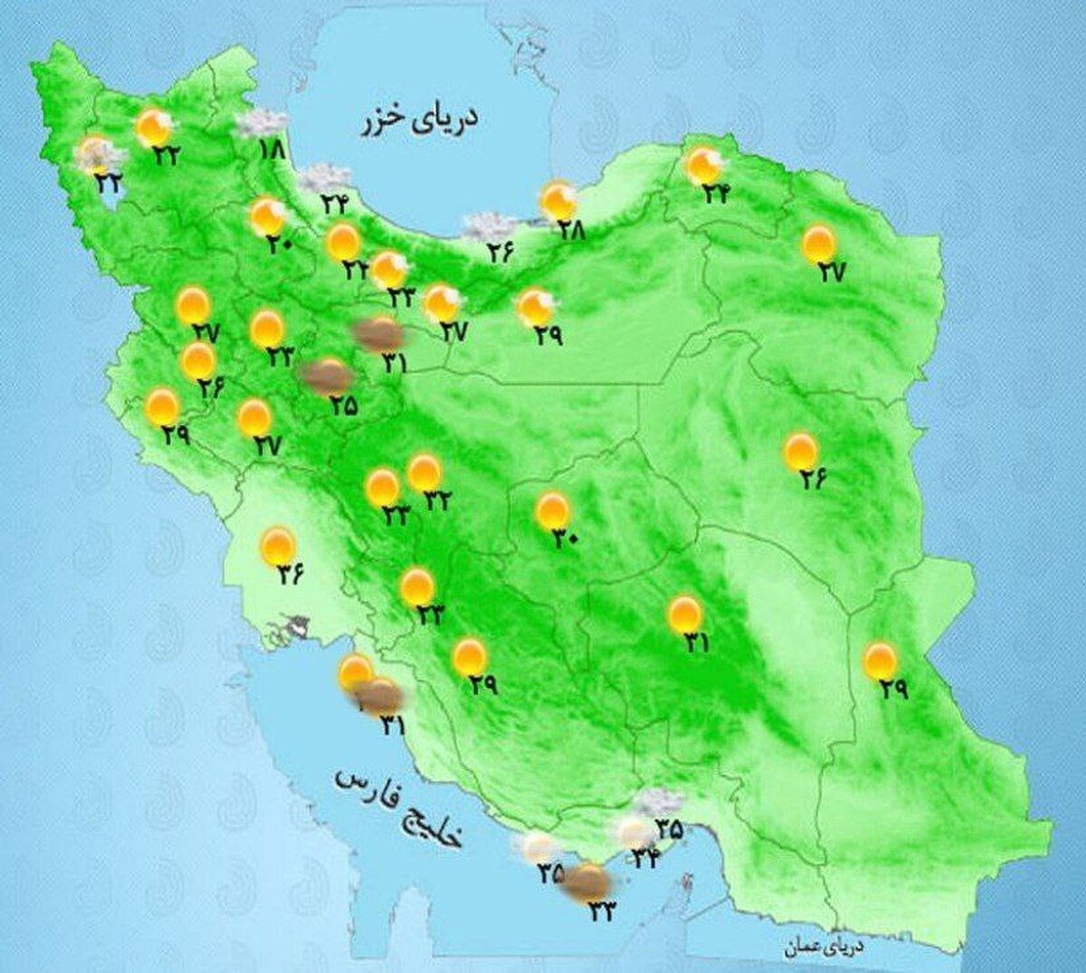 رگبار و باد شدید در برخی مناطق شمالغرب
