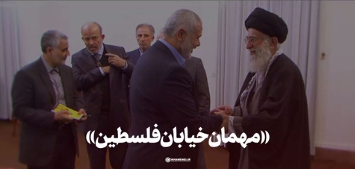 فیلم آخرین مصاحبه شهید اسماعیل هنیه ساعاتی پیش از شهادت