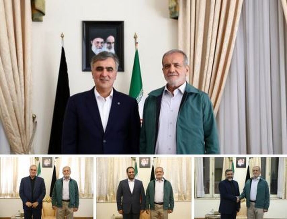 3 وزیر و رئیس کل بانک مرکزی با پزشکیان دیدار کردند