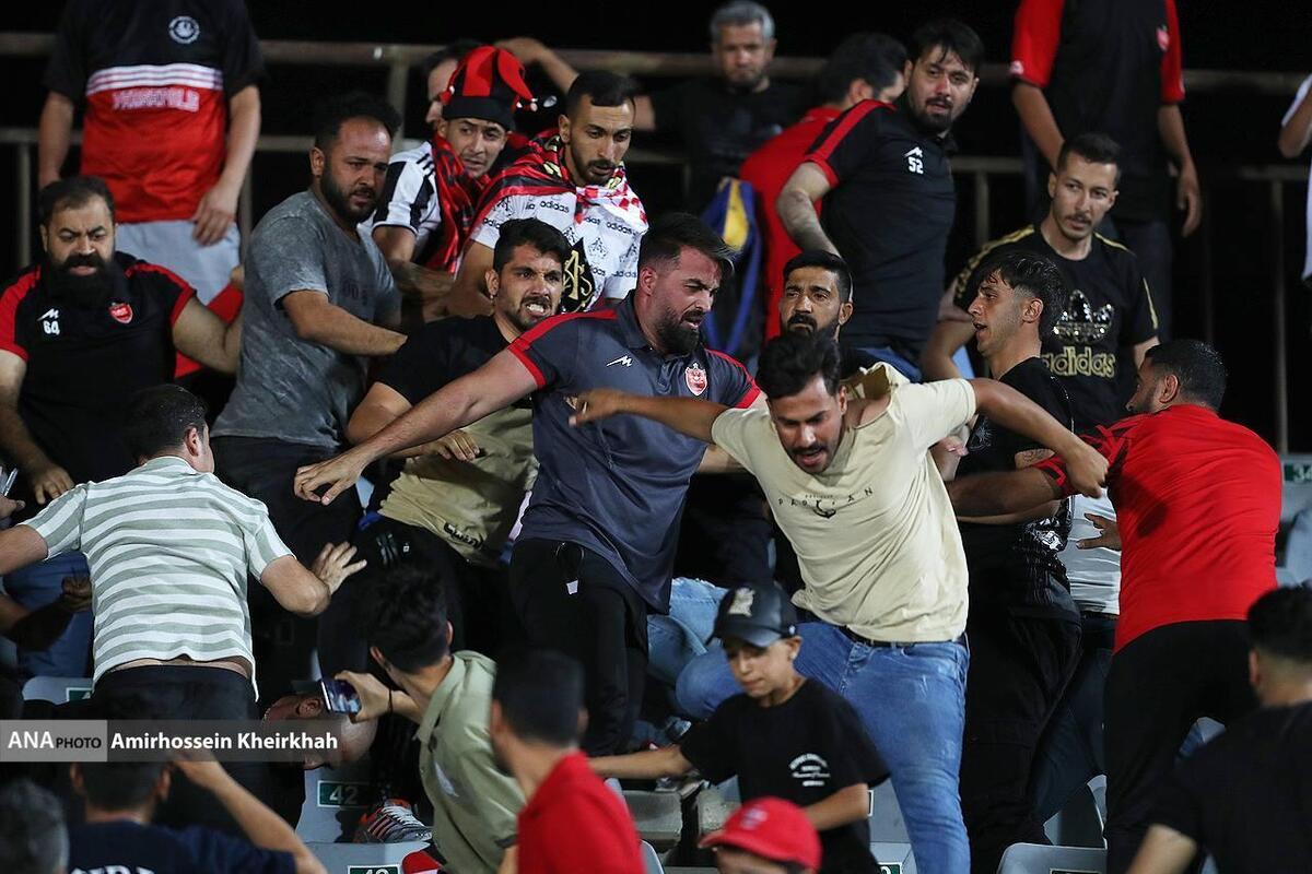 دلیل درگیری های شب گذشته بازی پرسپولیس و ذوب آهن مشخص شد+ تصاویر