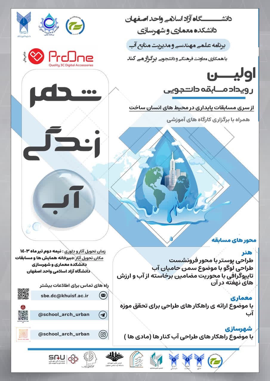 معرفی آثار برگزیده نخستین رویداد ـ مسابقه پایداری در محیطهای انسان ساخت معرفی آثار برگزیده نخستین رویداد ـ مسابقه پایداری در محیطهای انسان ساخت