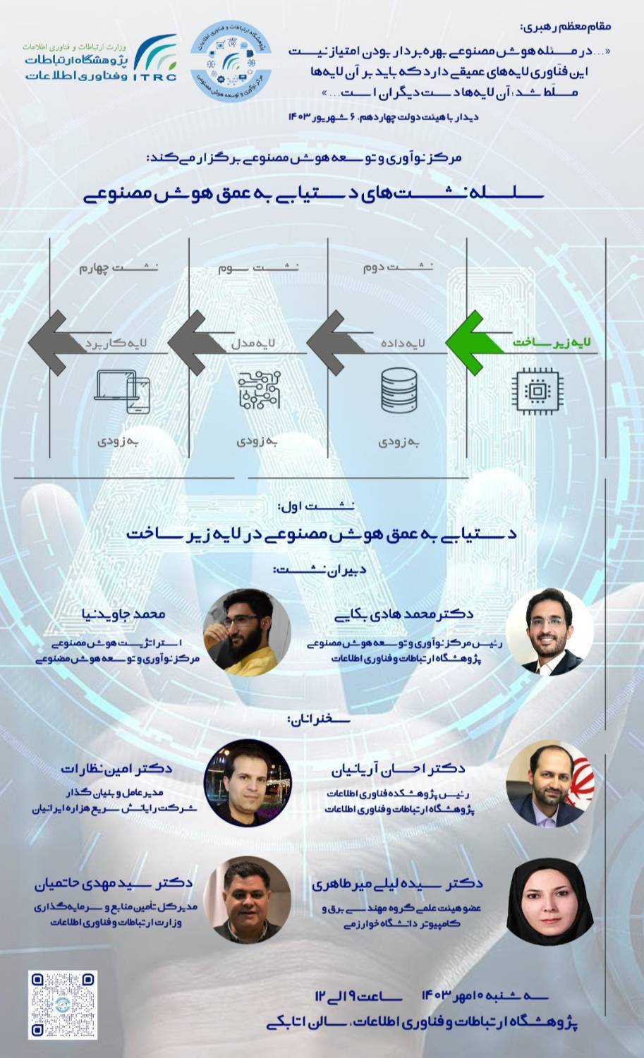 نشست «دستیابی به عمق هوش مصنوعی در لایه زیرساخت» برگزار میشود نشست «دستیابی به عمق هوش مصنوعی در لایه زیرساخت» برگزار میشود
