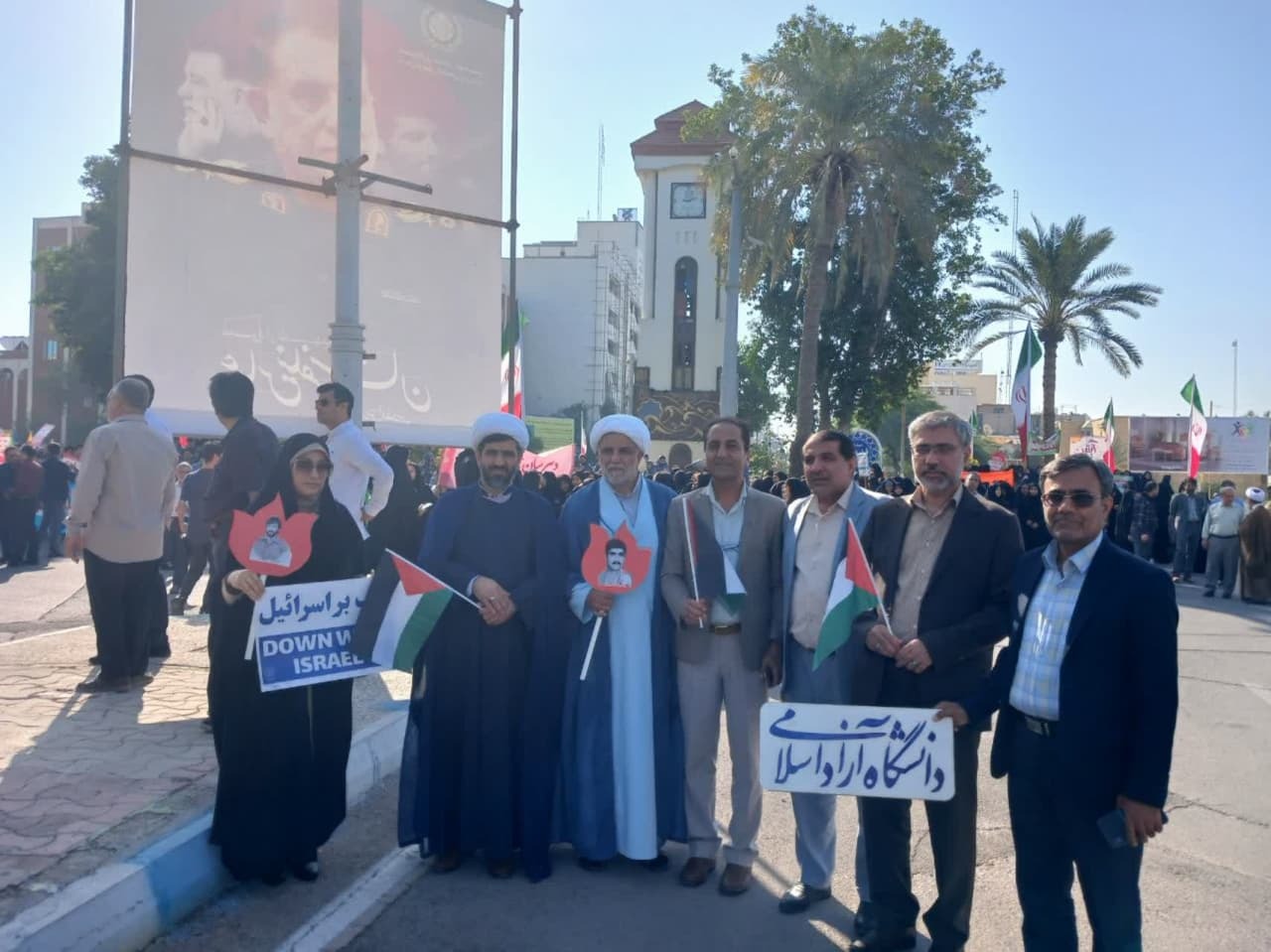 غریو «مرگ بر اسرائیل» و «مرگ بر آمریکا» دانش‌آموزان بر سر استکبار؛ همدردی با کودکان فلسطینی و لبنانی