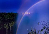 «رنگین‌کمان ماهی» پدیده‌ نادر شبانگاه!