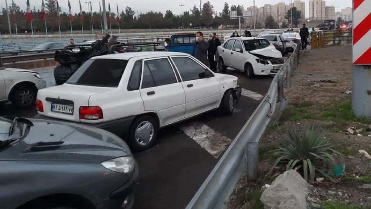 بیش از ۱۱۰۰ تصادف زنجیرهای از ابتدای امسال