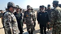 بازدید سردار حاجی‌زاده و امیر صباحی‌فرد از منطقه پدافند هوایی جنوب