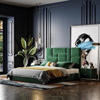 دیزاین اتاق خواب کوچک با تخت خواب دو نفره