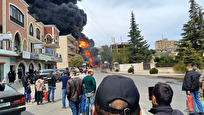 انفجار پمپ بنزین در لبنان مرگبار شد + فیلم