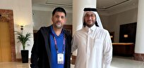 دیدار دبیر با رئیس فدراسیون کشتی قطر جهت توسعه همکاری دو کشور