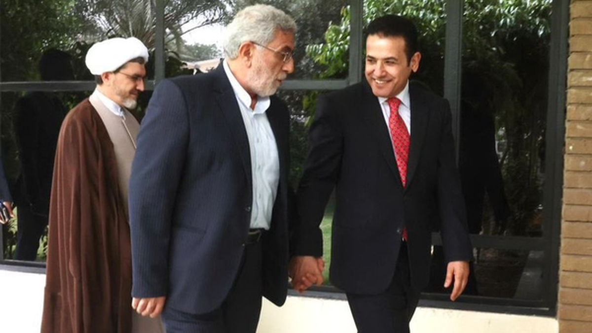 دیدار قاسم الاعرجی و سردار قاآنی در بغداد