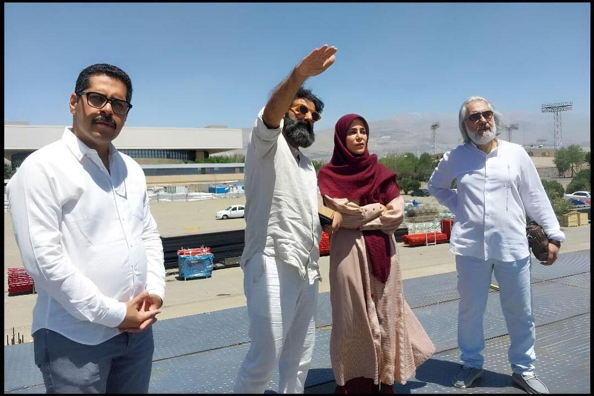«آزادی» صحنه بزرگ موسیقی علیرضا قربانی شد بازدید معاون امور هنری از محل اجرا