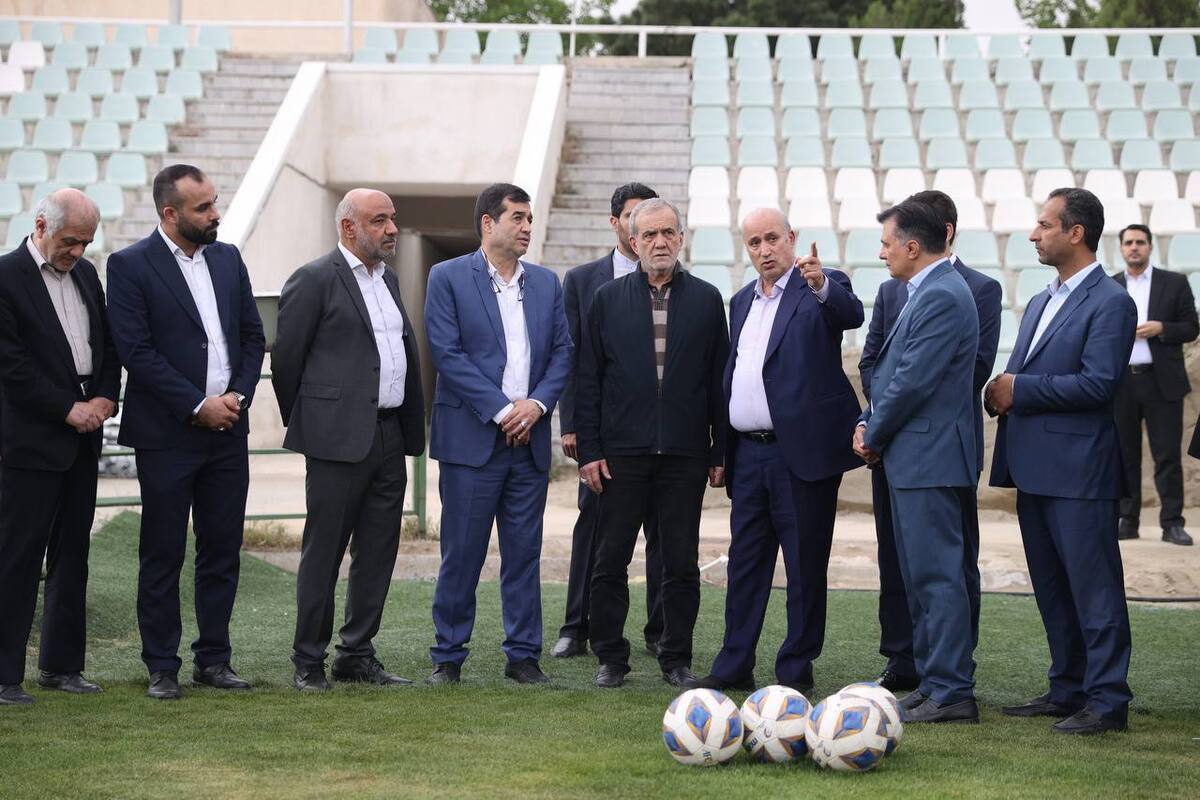 بازدید مسعود پزشکیان از مرکز ملی فوتبال