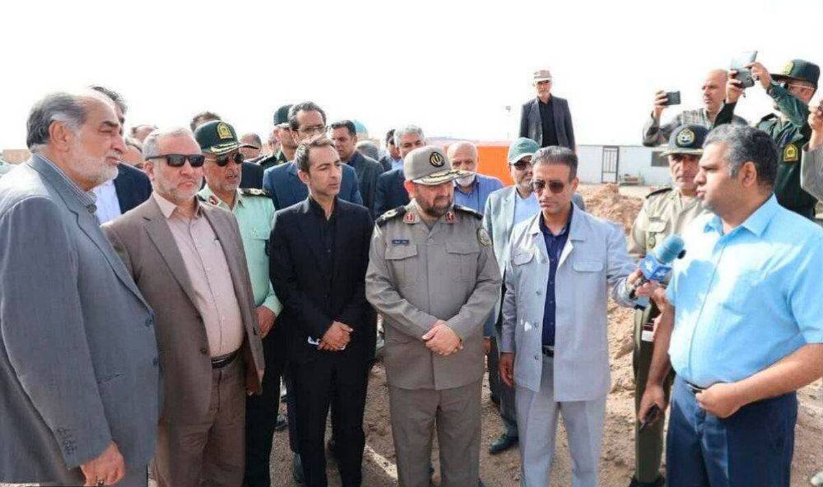 بازدید سردار امیریان از روند احداث موزه استکبارستیزی طبس