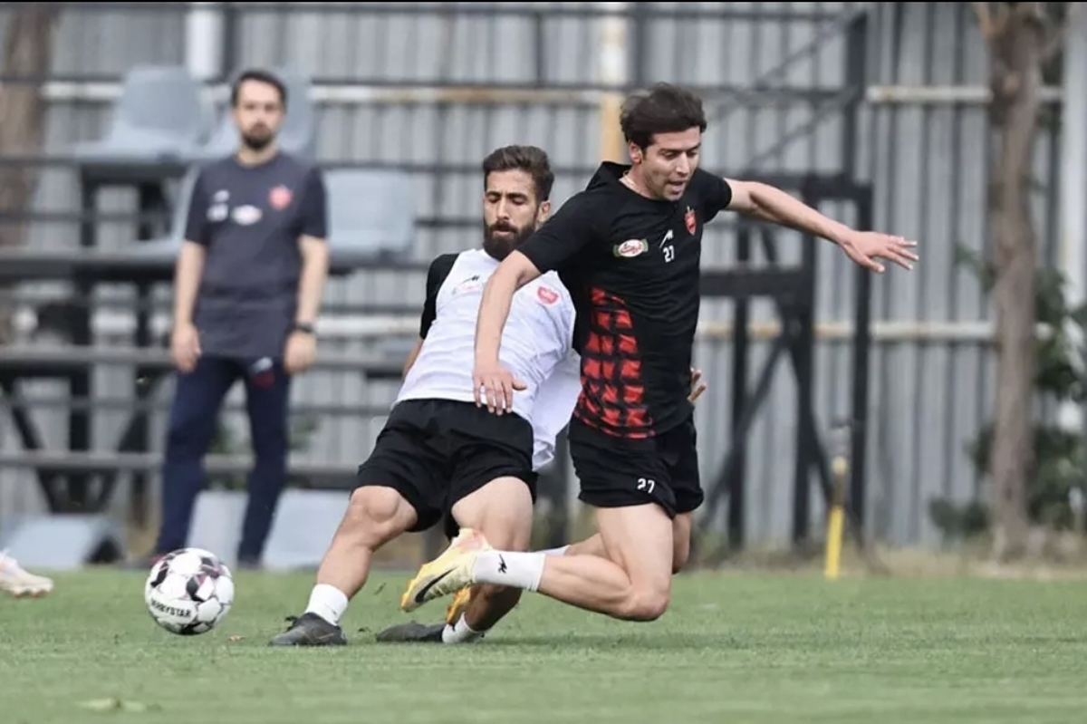 تمرین پرسپولیس با دستورات کارتال و تحت شرایط جوی نامناسب