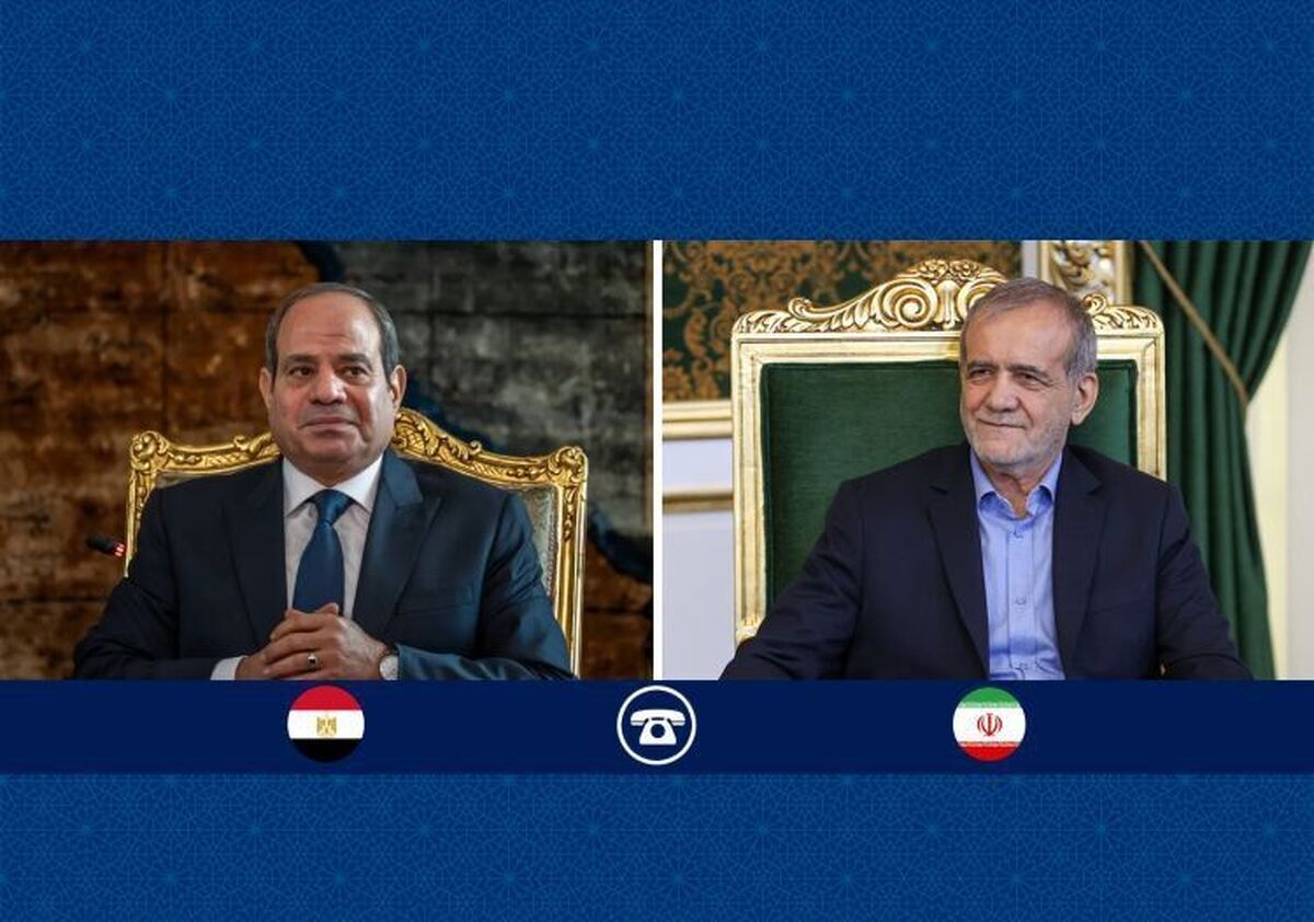 پزشکیان خطاب به همتای مصری: امیدوارم در آینده نزدیک دیداری در تهران داشته باشیم