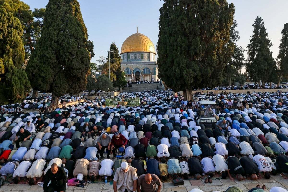 ۸۰ هزار فلسطینی نماز عید قربان را در مسجدالاقصی اقامه کردند