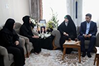 دیدار زهرا پزشکیان با خانواده داغدار مرحوم الهه حسیننژاد