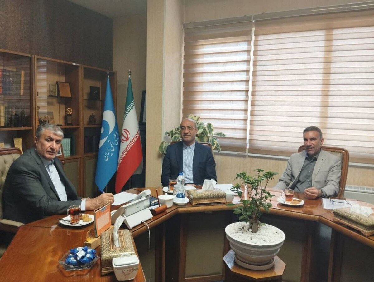 دیدار استاندار کرمانشاه با رئیس سازمان انرژی اتمی ایران