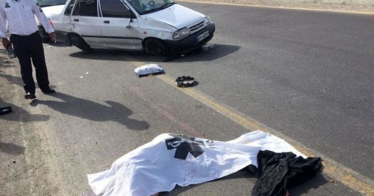 عبور مرگبار عابر پیاده از عرض بزرگراه همت