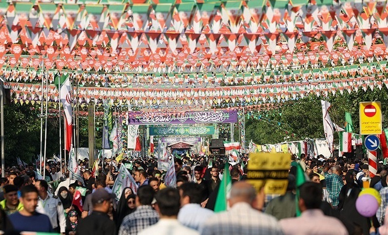 خلق حماسه در راهپیمایی غدیر/ نتانیاهو در پناهگاه، مردم ولایت&zwnj;مدار ایران در خیابان&zwnj;ها