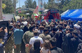 آیین وداع با شهدای صدا و سیما +فیلم