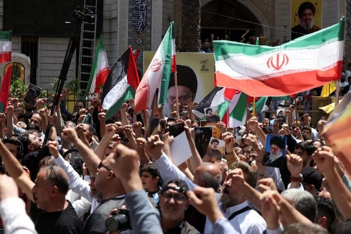 برگزاری تظاهرات حمایت از ایران در لبنان