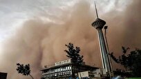 احتمال وزش شدید باد و گرد و خاک در تهران