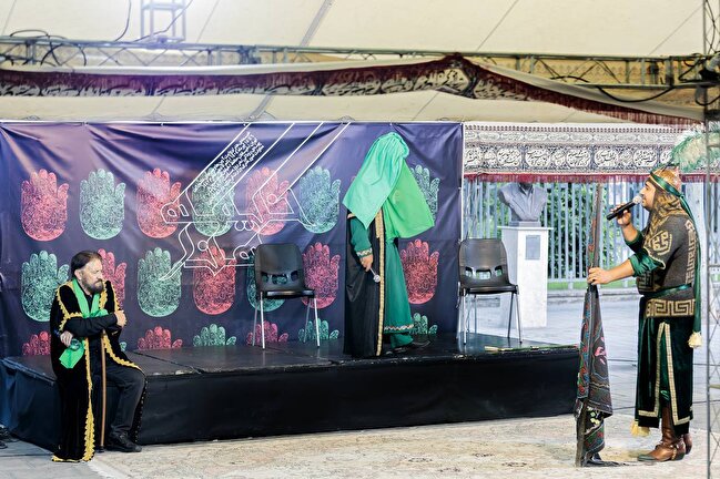 نوای شعر و شعور حسینی در «خیمه هنر»/ آوازخوانی محمد گلریز در وصف سیدالشهدا