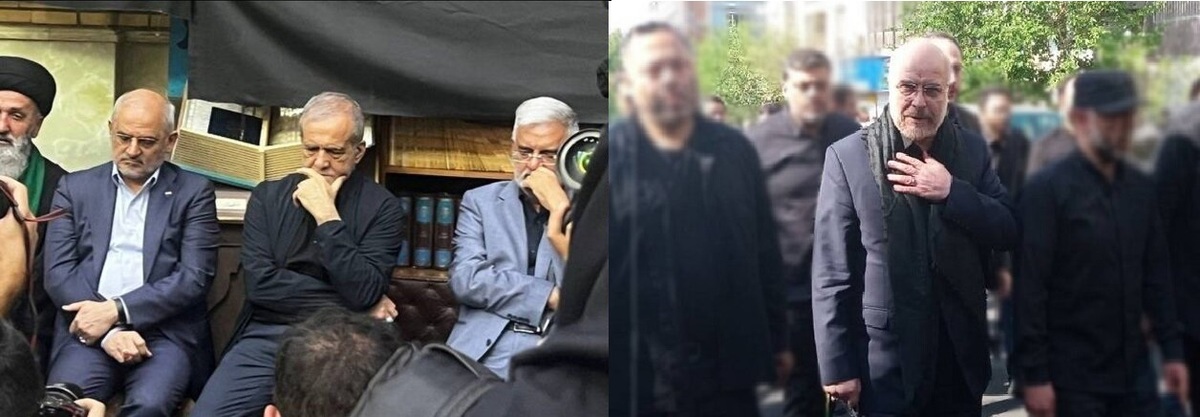 حضور پزشکیان و قالیباف در مراسم گرامیداشت شهدای اقتدار ارتش