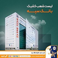 لیست شعب کشیک بانک سپه استان تهران طی روز‌های سوم و چهارم تیر ماه