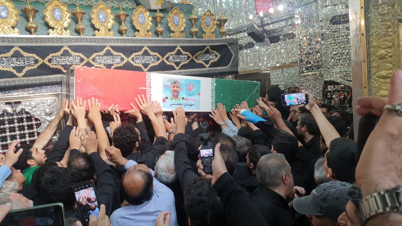 شهدای اقتدار در راه خانه ابدی؛ سپهبد سلامی و سردار شانه&zwnj;ئی در حرم عبدالعظیم حسنی آرام گرفتند