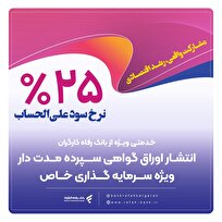 انتشار اوراق گواهی سپرده خاص از سوی بانک رفاه کارگران تداوم دارد
