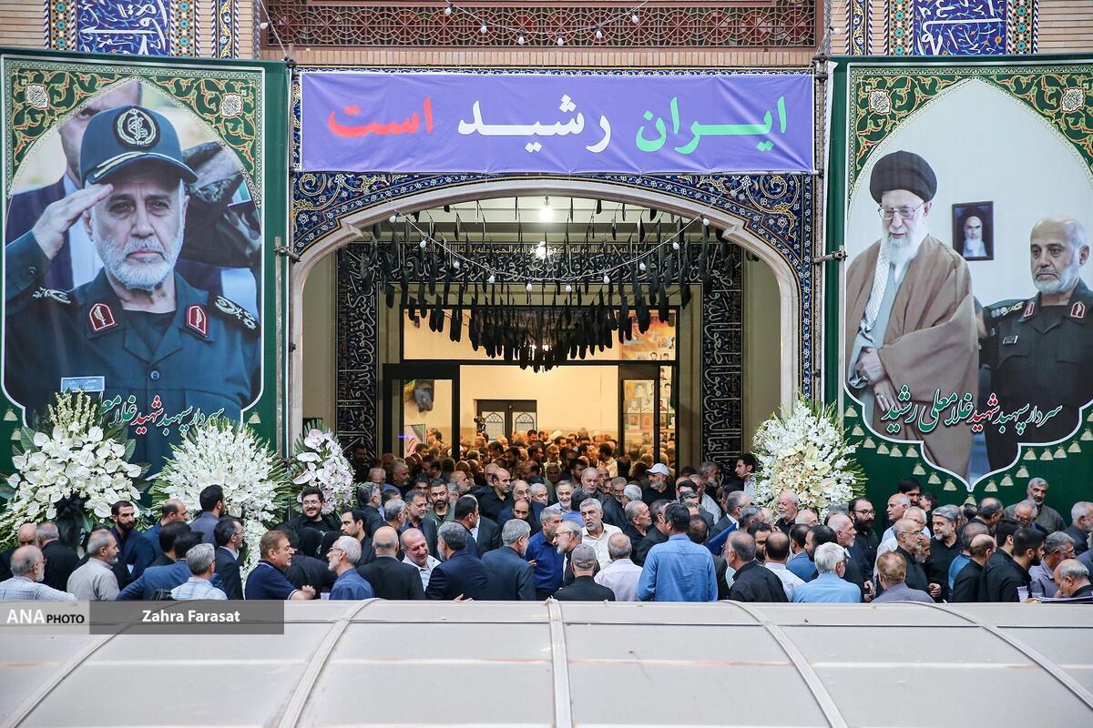 برگزاری مراسم اربعین سردار شهید سپهبد غلامعلی رشید و فرزند ایشان حضور مسؤولان کشوری و لشکری