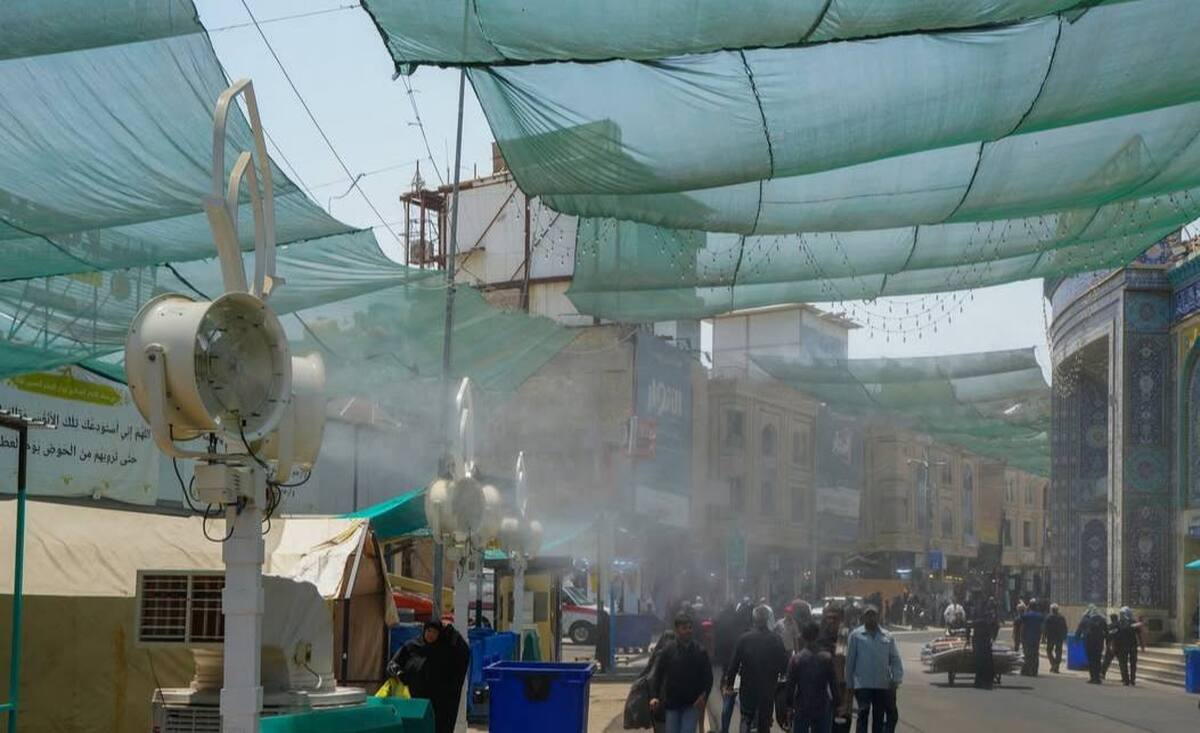 راهکار خادمان کربلا برای جلوگیری از گرمازدگی زائران اربعین