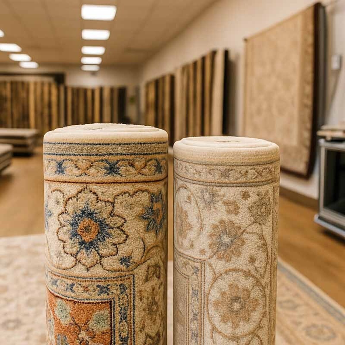 مقایسه خرید آنلاین و حضوری فرش: کدام روش بهتر است؟