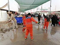 استقرار-۱۵۰-نیروی-خدمات-شهری-برای-پاک‌سازی-و-خدمات-اربعین-در-شلمچه